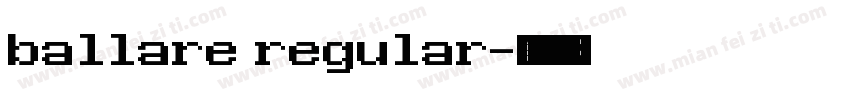 ballare regular字体转换